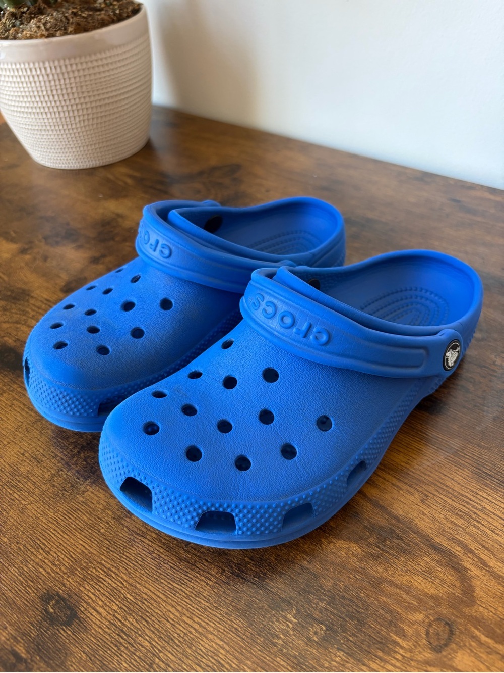 CROCS Kids Classic Clogs in Royal Blue - Size 4